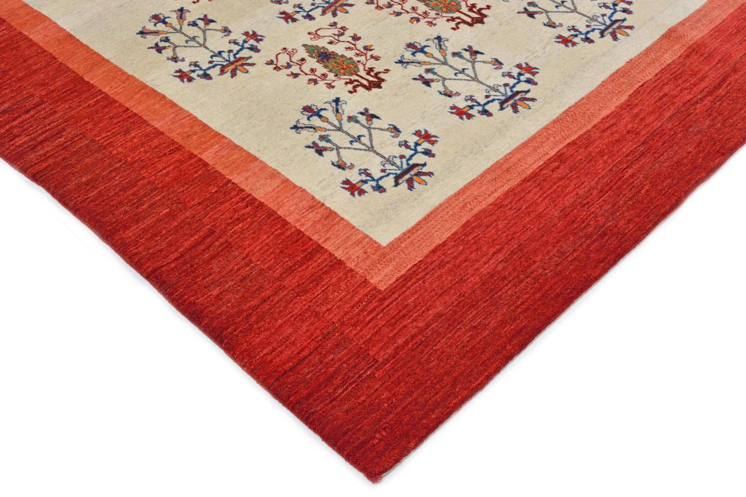 Alfombra Gabbeh - Loribaft Persa - 298 x 200 cm - rojo