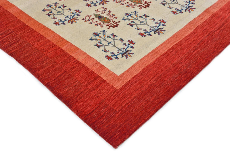 Alfombra Gabbeh - Loribaft Persa - 298 x 200 cm - rojo