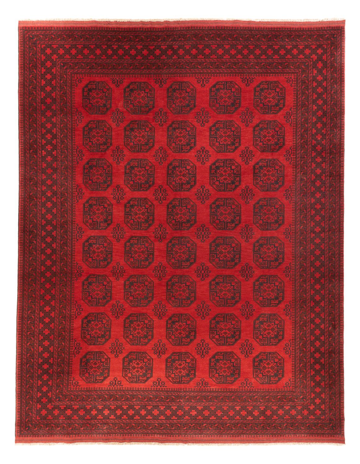 Alfombra afgana - Filpa - 401 x 309 cm - rojo