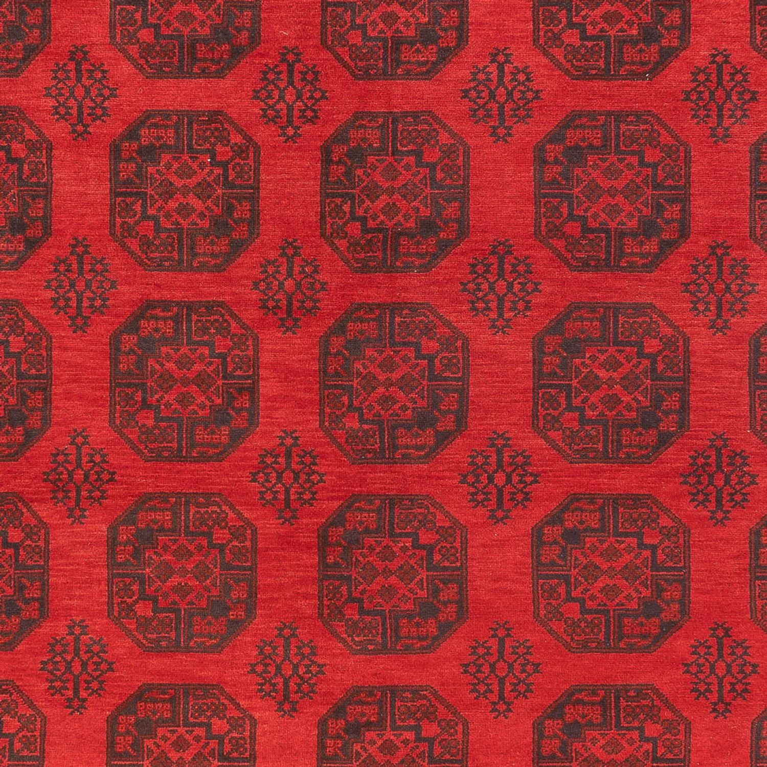 Alfombra afgana - Filpa - 401 x 309 cm - rojo