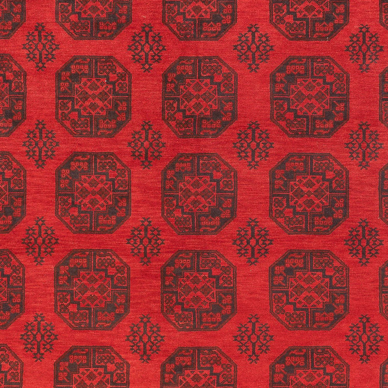 Alfombra afgana - Filpa - 401 x 309 cm - rojo
