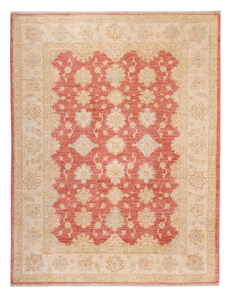 Alfombra Ziegler - 201 x 153 cm - rojo claro
