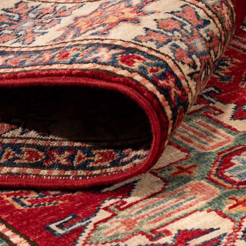 Alfombra de pasillo Alfombra Ziegler - Kazak - 251 x 76 cm - rojo