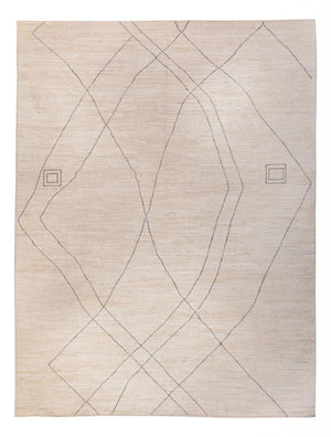 Alfombra de diseño - 410 x 310 cm - azul claro