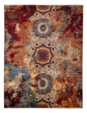Alfombra de diseño - 302 x 239 cm - multicolor