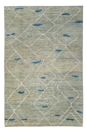 Alfombra bereber - 300 x 202 cm - verde claro