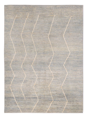 Alfombra bereber - 204 x 152 cm - gris claro