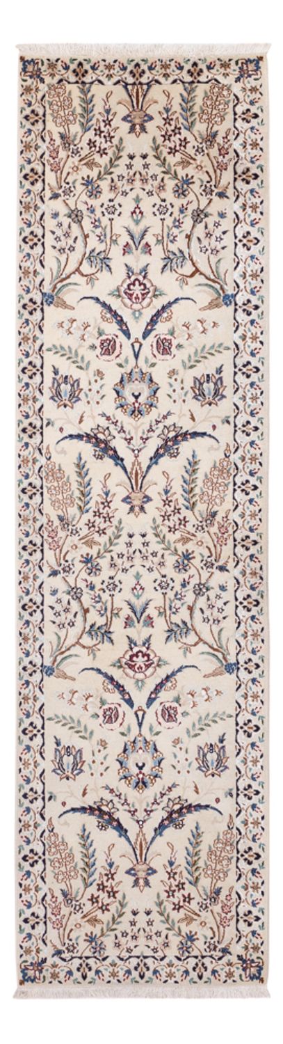 Alfombra de pasillo Alfombra persa - Nain - 226 x 59 cm - crema