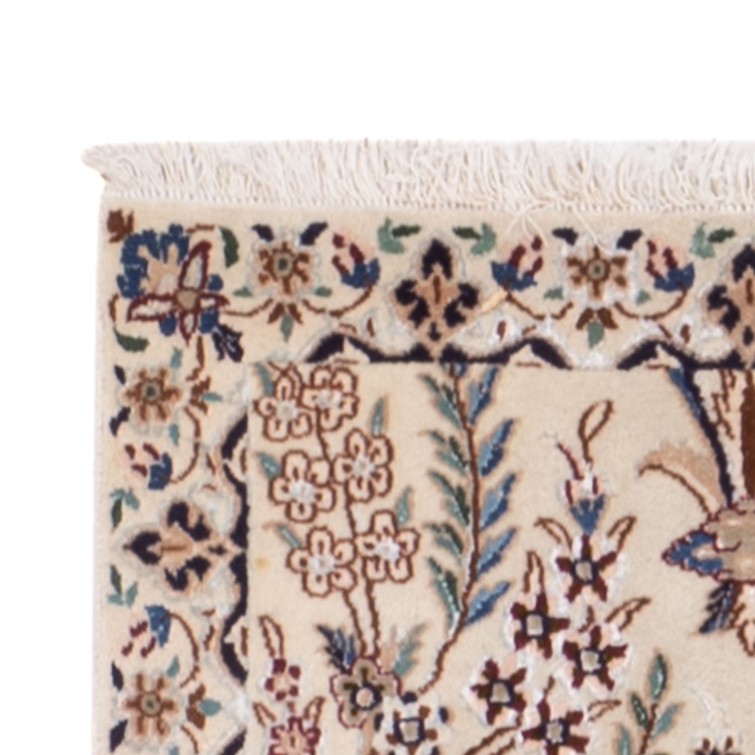 Alfombra de pasillo Alfombra persa - Nain - 226 x 59 cm - crema