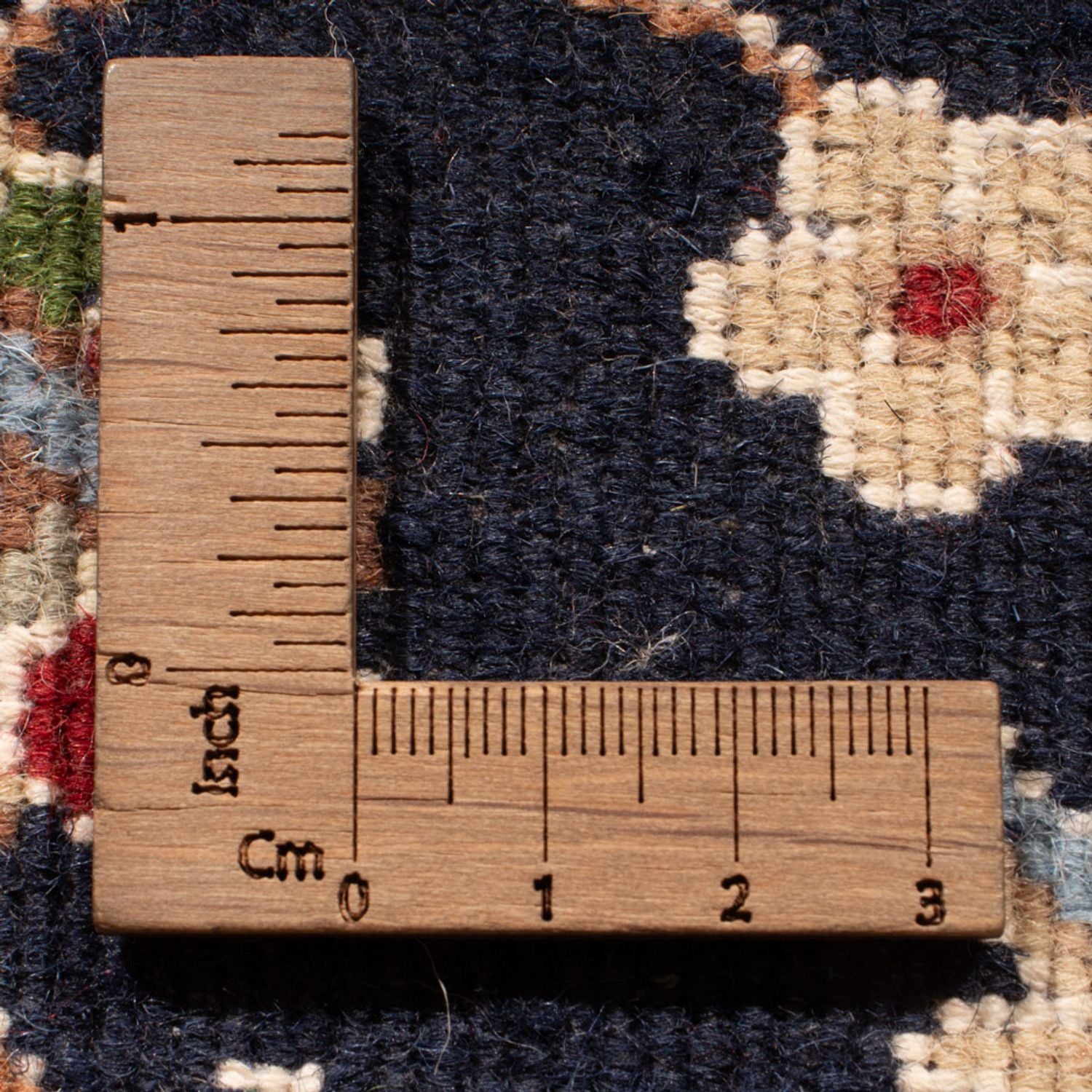 Alfombra de pasillo Alfombra oriental - Nain - Indus - 253 x 81 cm - azul oscuro