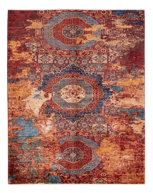 Alfombra de diseño - 195 x 156 cm - multicolor