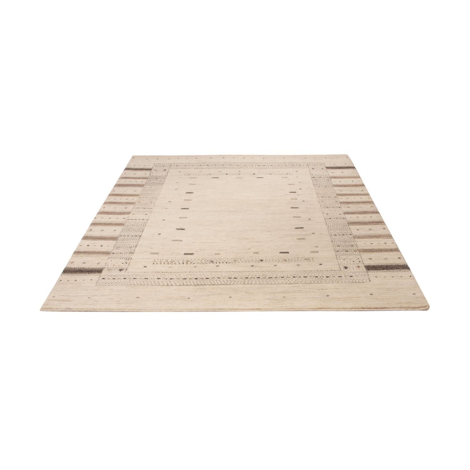 Alfombra Gabbeh - Loribaft Indus - 207 x 156 cm - plata