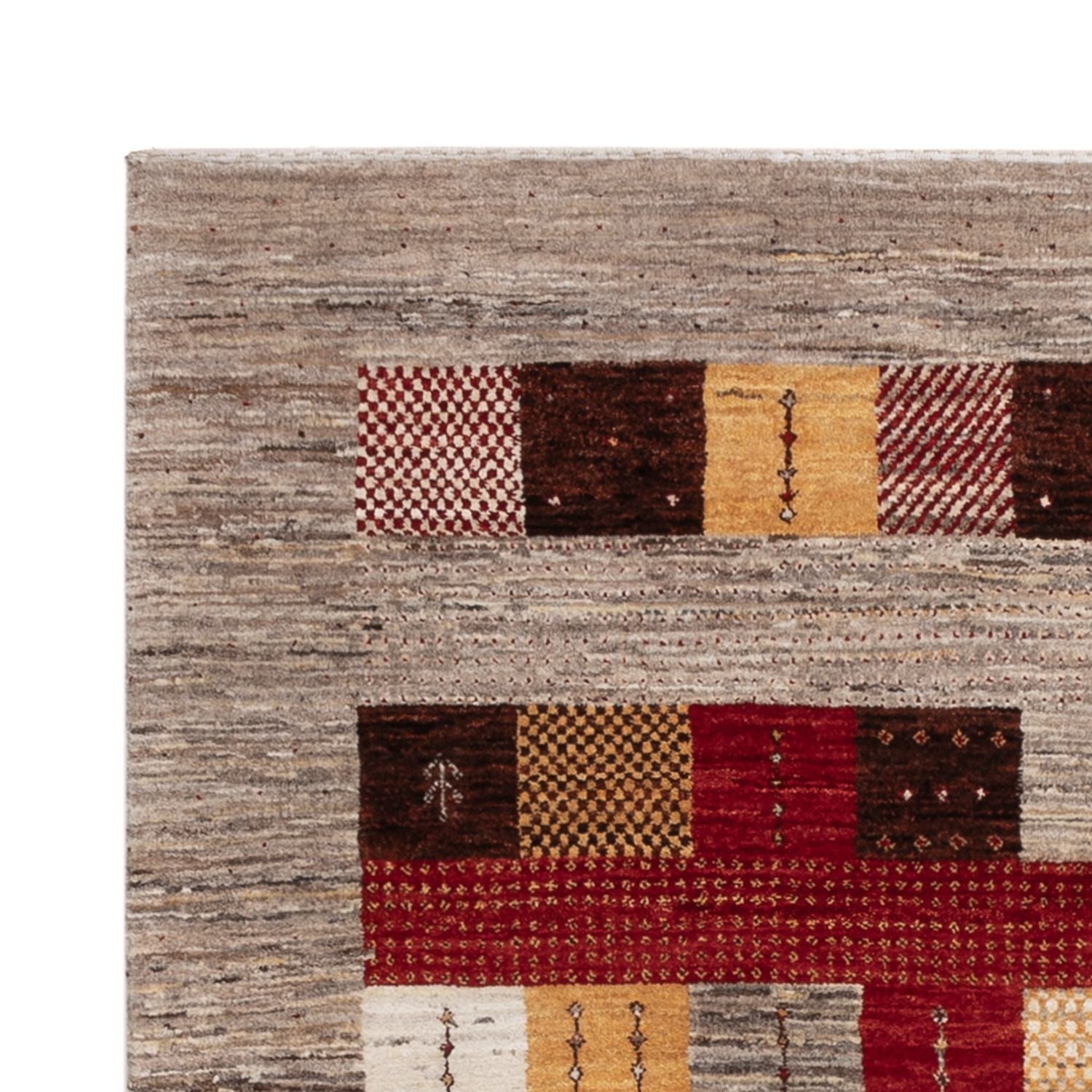 Alfombra Gabbeh - Loribaft Indus - 193 x 145 cm - multicolor