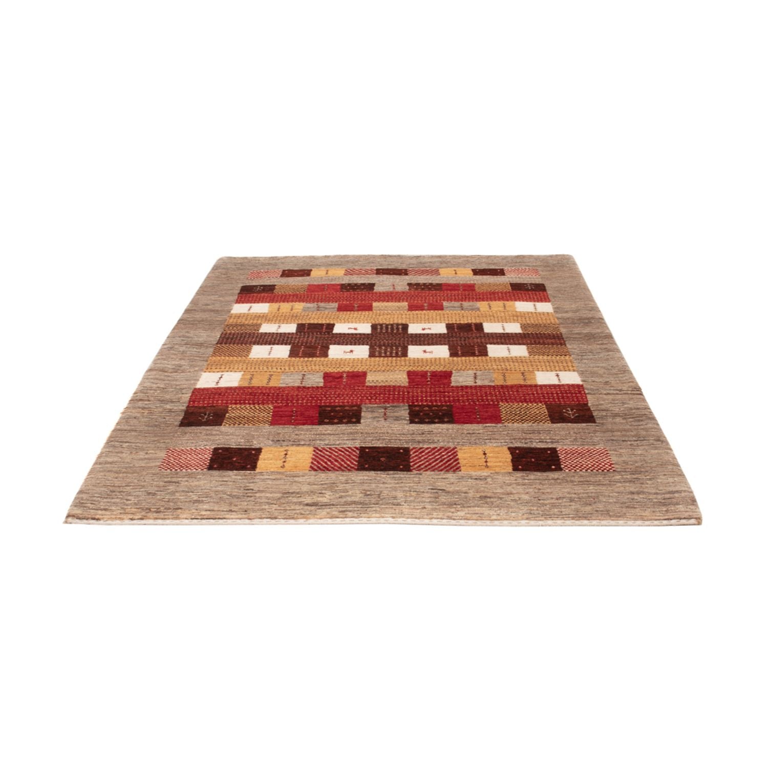 Alfombra Gabbeh - Loribaft Indus - 209 x 152 cm - multicolor