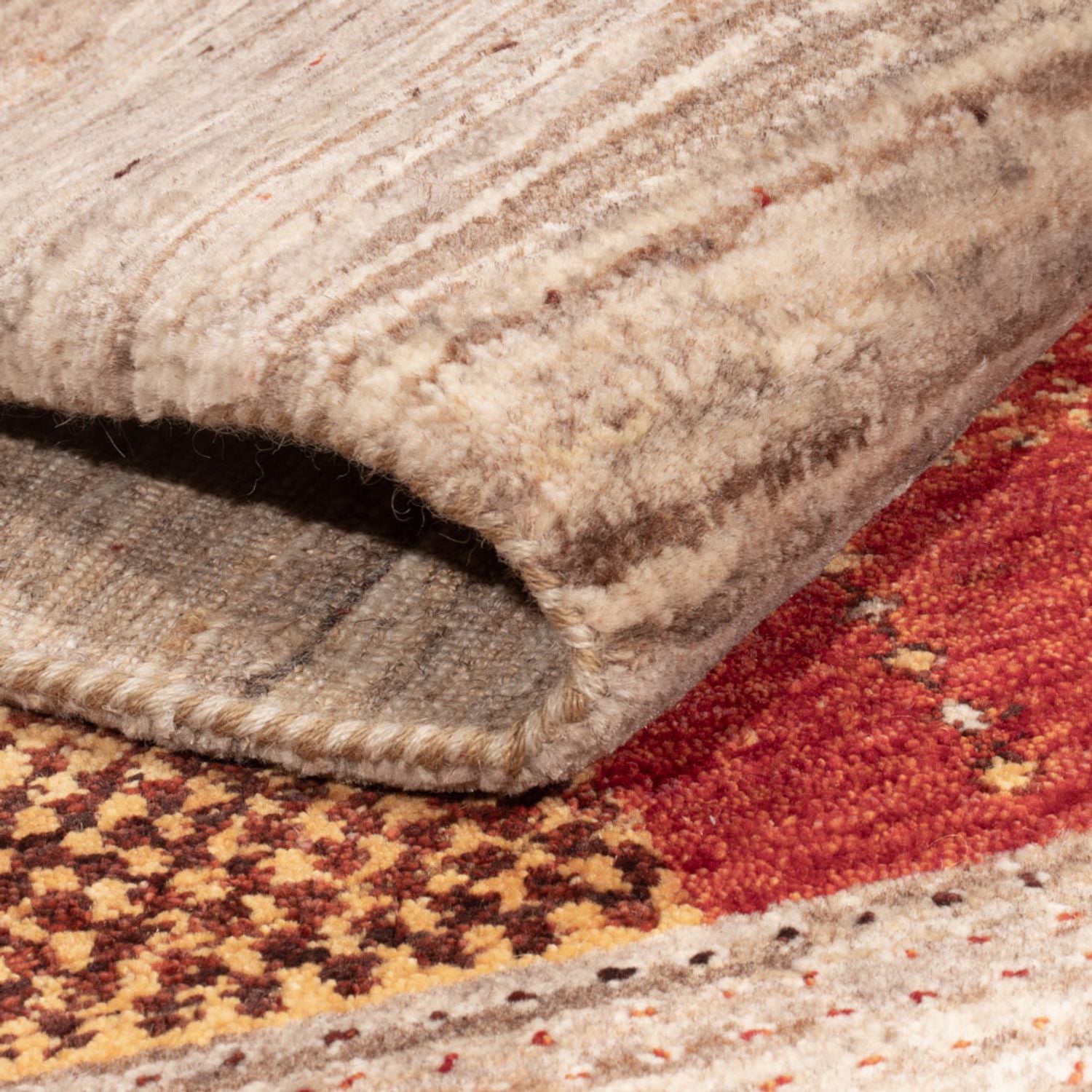 Alfombra Gabbeh - Loribaft Indus - 205 x 144 cm - multicolor