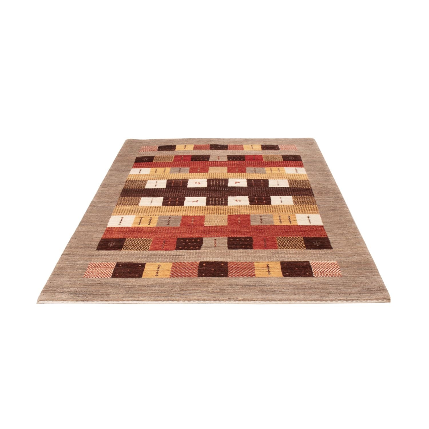 Alfombra Gabbeh - Loribaft Indus - 216 x 147 cm - multicolor