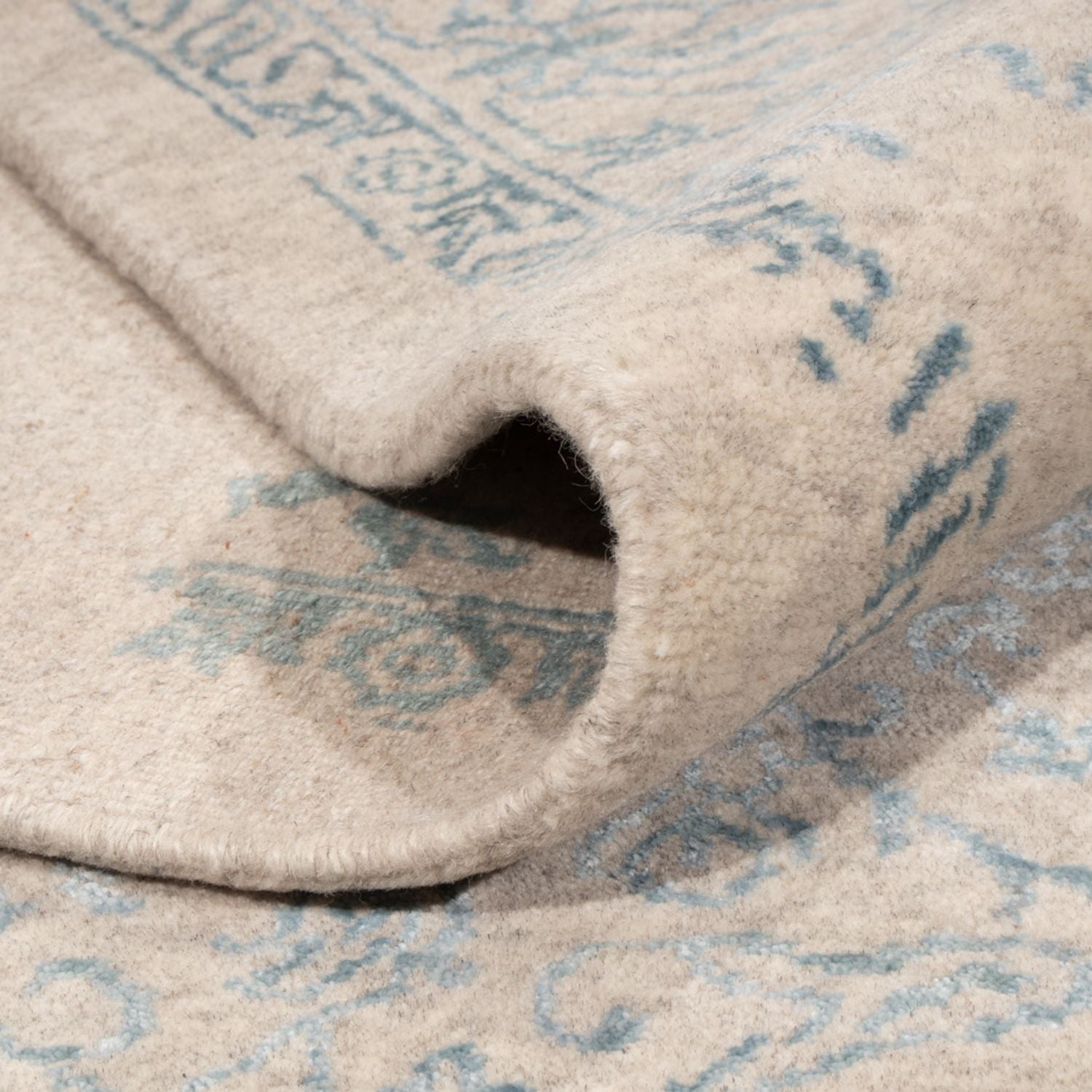 Alfombra de diseño - 289 x 241 cm - azul claro