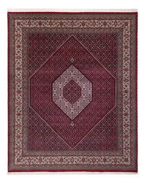Alfombra oriental - Bidjar - Indus - 300 x 247 cm - rojo oscuro