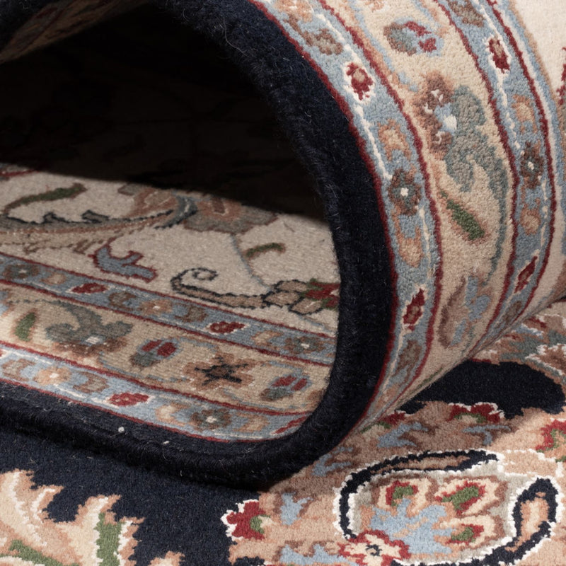 Alfombra oriental - Nain - Indus - 309 x 251 cm - azul oscuro