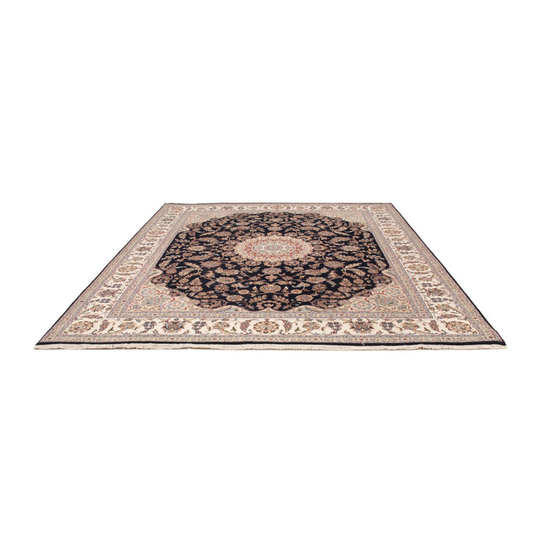Alfombra oriental - Nain - Indus - 309 x 251 cm - azul oscuro