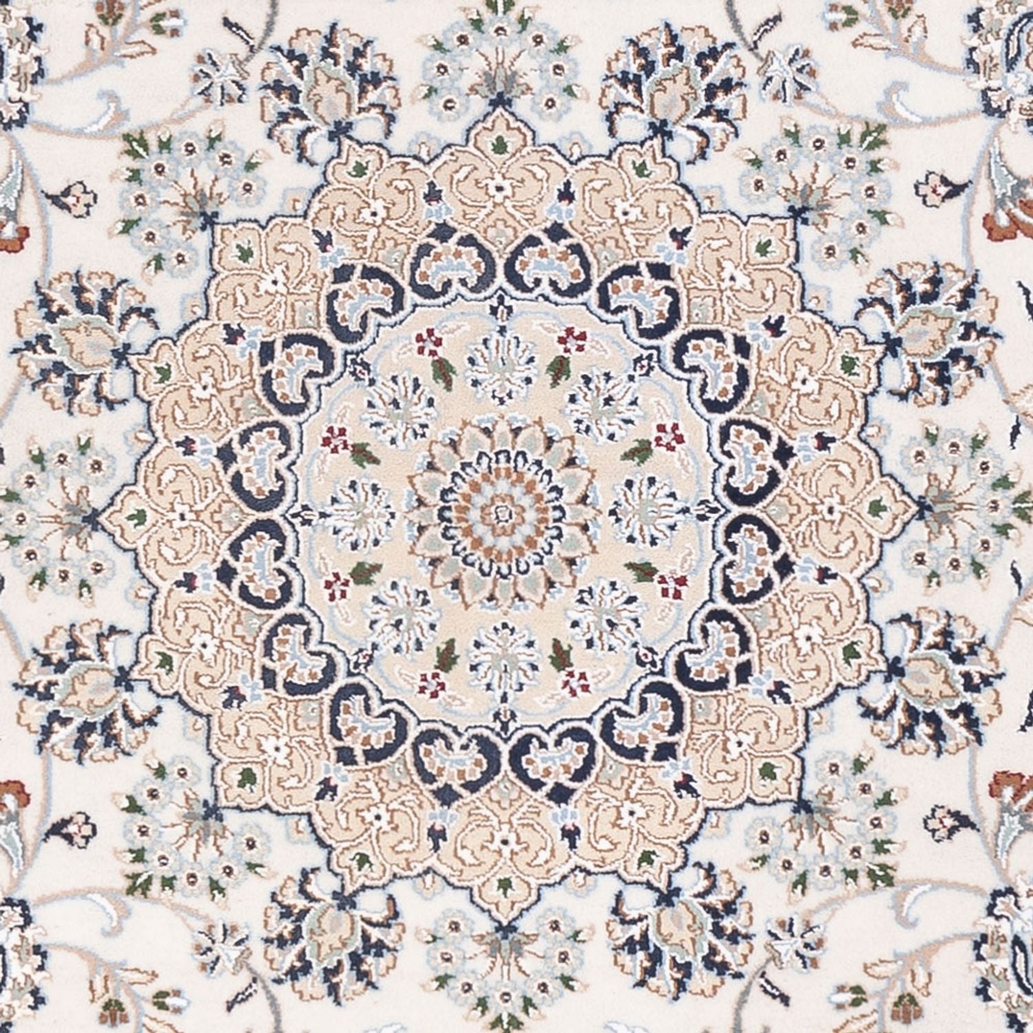 Alfombra oriental - Nain - Indus - 303 x 241 cm - blanco