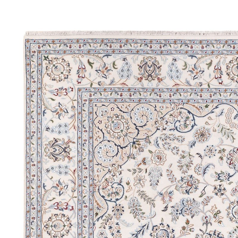 Alfombra oriental - Nain - Indus - 303 x 241 cm - blanco