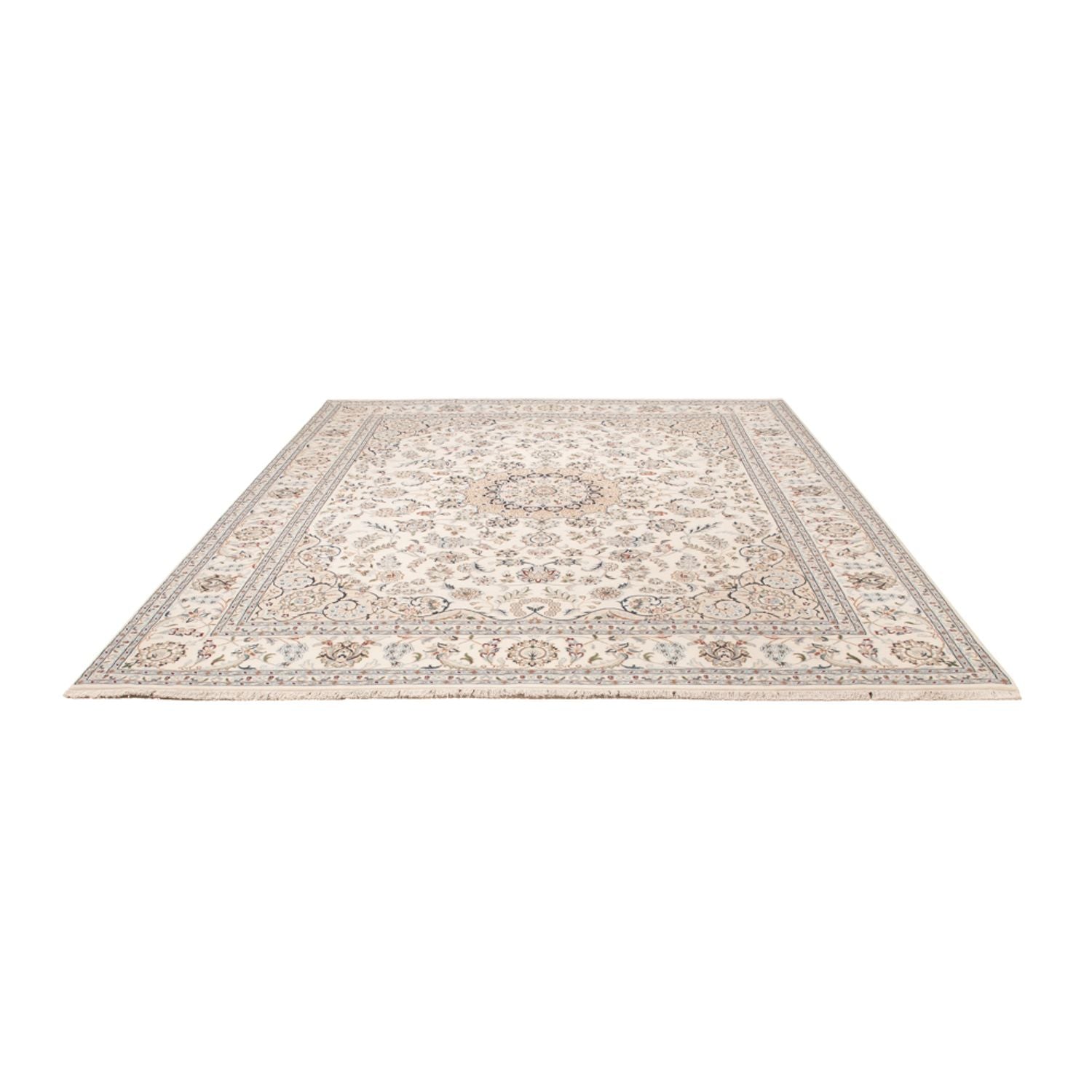 Alfombra oriental - Nain - Indus - 303 x 241 cm - blanco