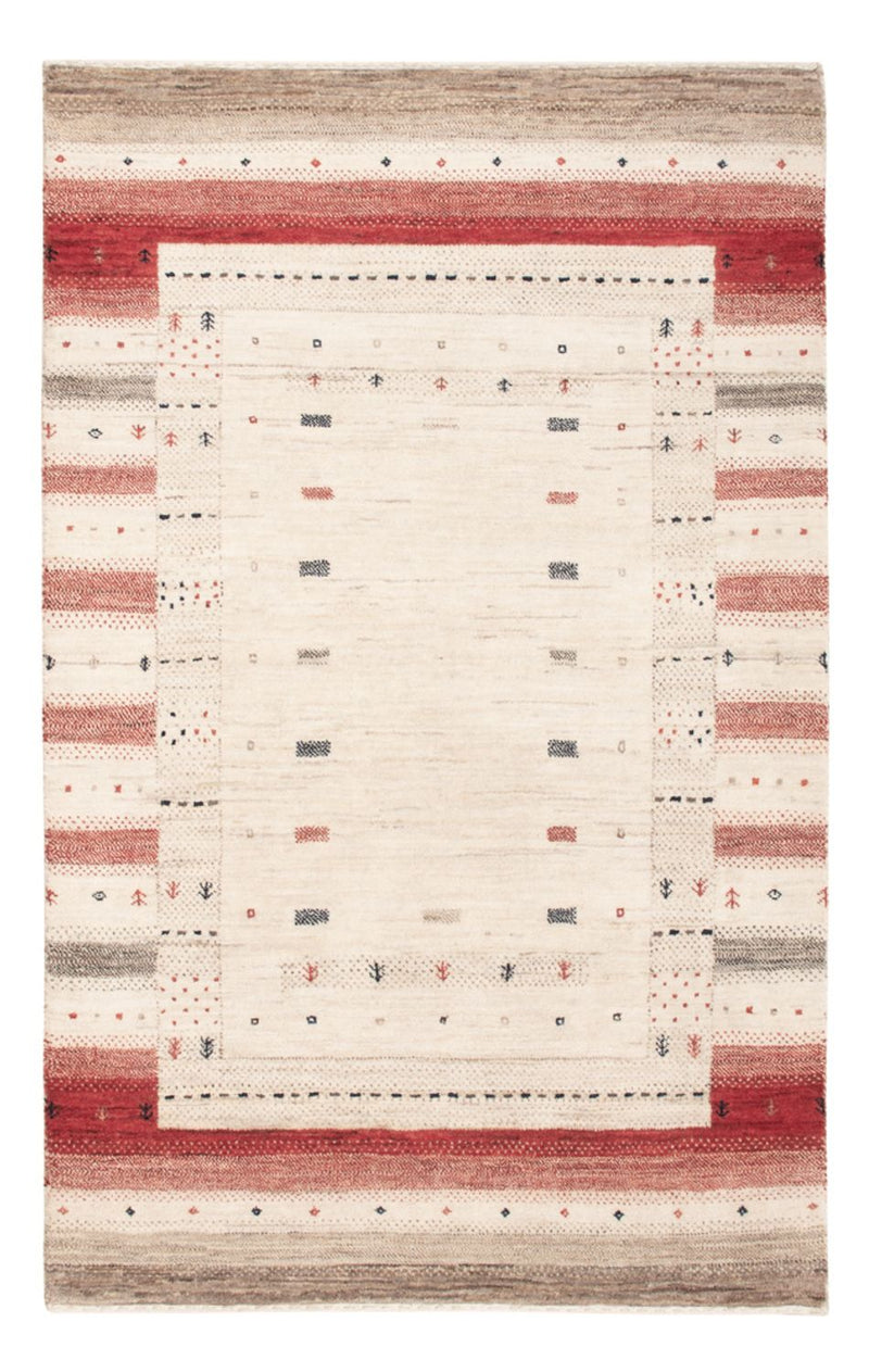 Alfombra Gabbeh - Loribaft Indus - 155 x 102 cm - beige