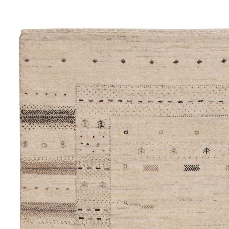 Alfombra Gabbeh - Loribaft Indus - 153 x 108 cm - beige
