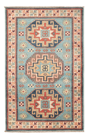 Alfombra Ziegler - Kazak - 124 x 78 cm - azul claro