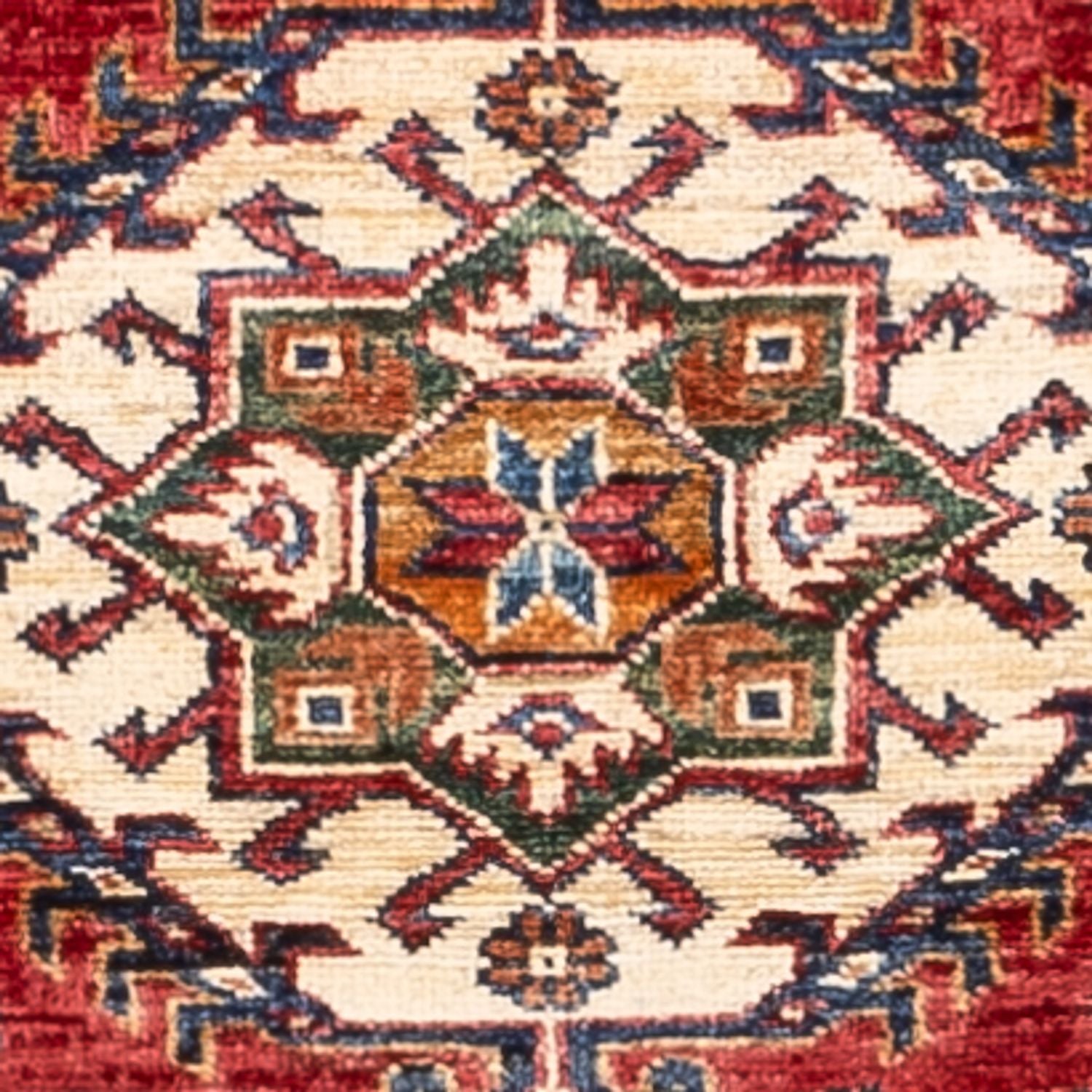 Alfombra de pasillo Alfombra Ziegler - Kazak - 245 x 77 cm - rojo