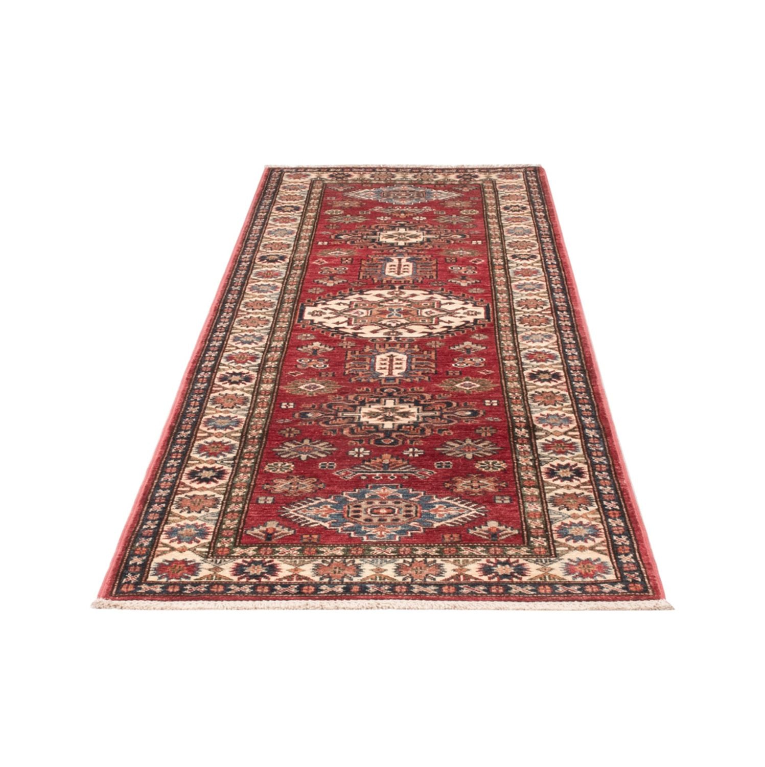 Alfombra de pasillo Alfombra Ziegler - Kazak - 245 x 77 cm - rojo