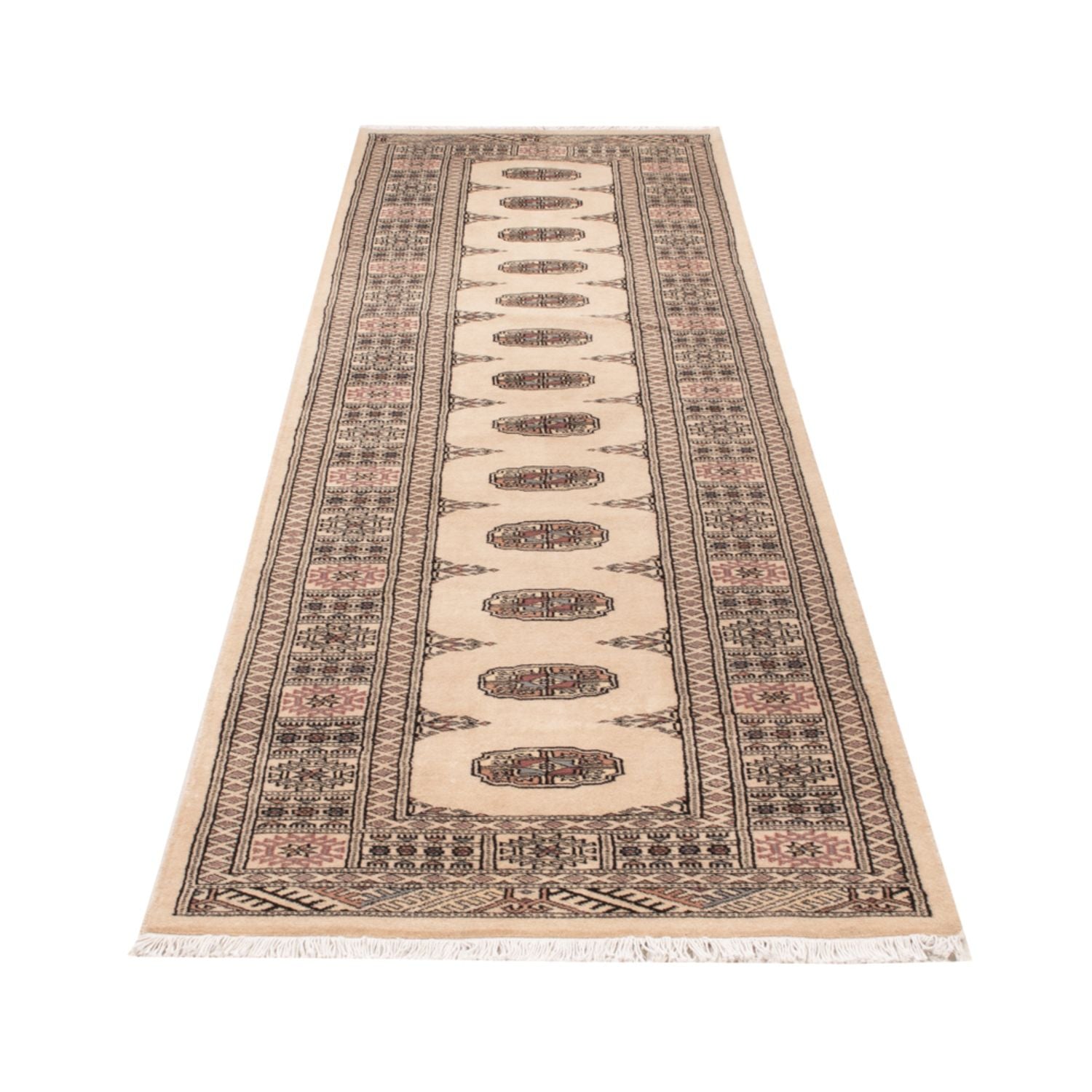 Alfombra de pasillo Alfombra Pakistani - 309 x 79 cm - beige