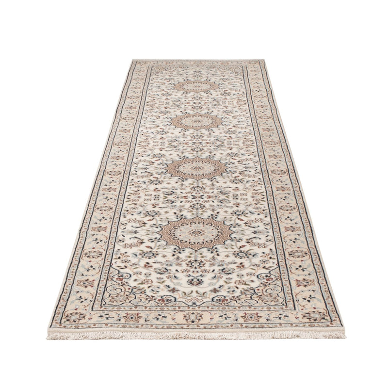 Alfombra de pasillo Alfombra oriental - Nain - Indus - 307 x 80 cm - beige
