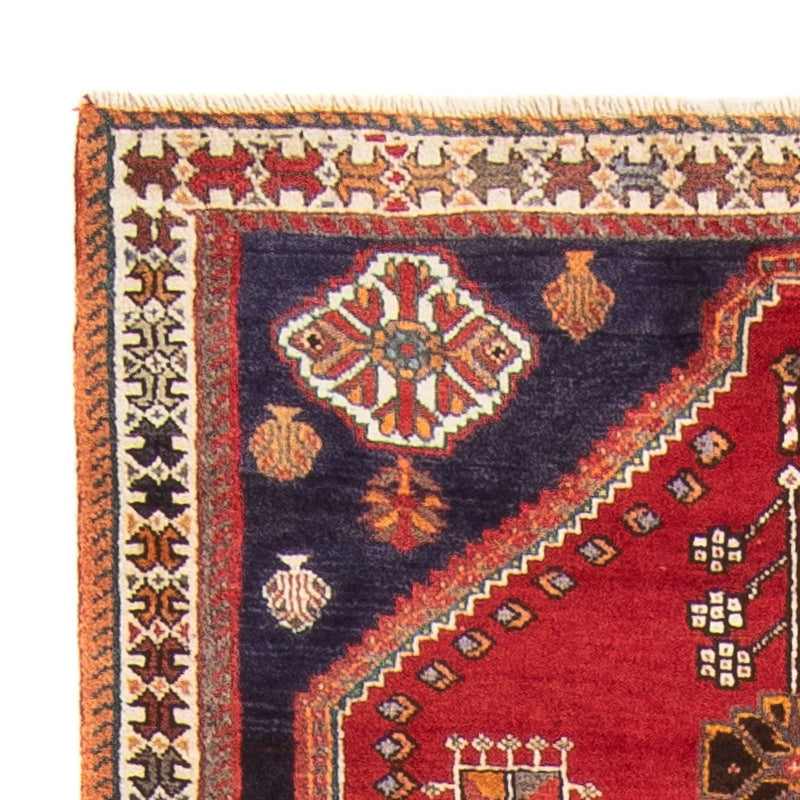 Alfombra de pasillo Alfombra Gabbeh - Persa Kashkuli - 234 x 82 cm - rojo
