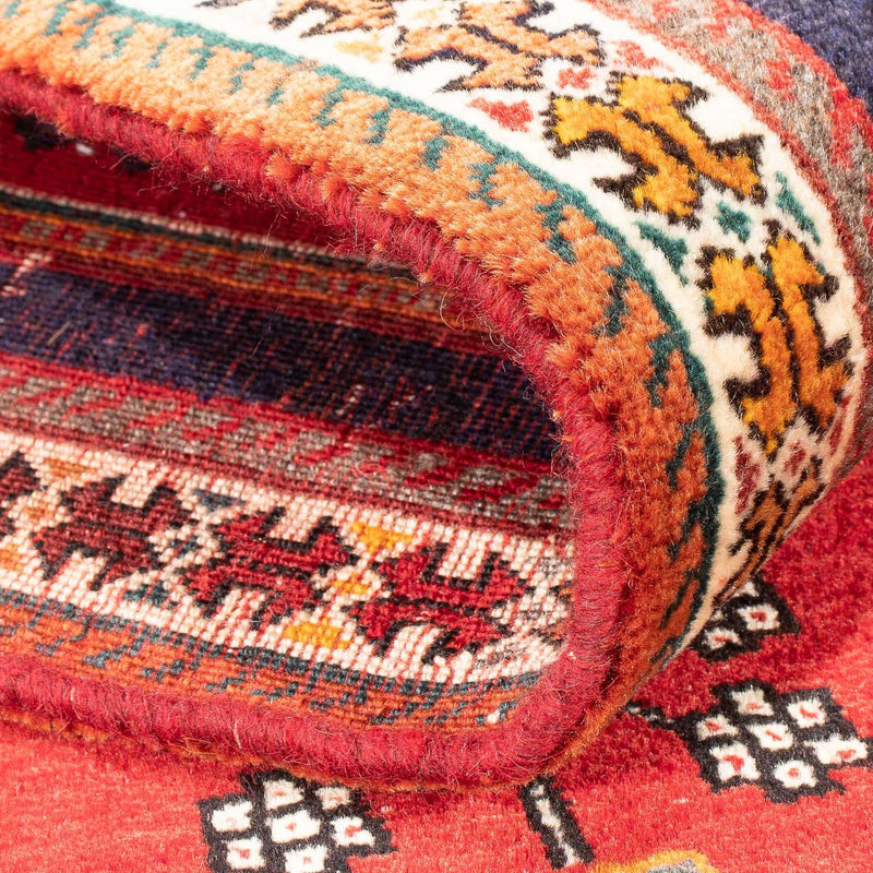 Alfombra de pasillo Alfombra Gabbeh - Persa Kashkuli - 234 x 82 cm - rojo