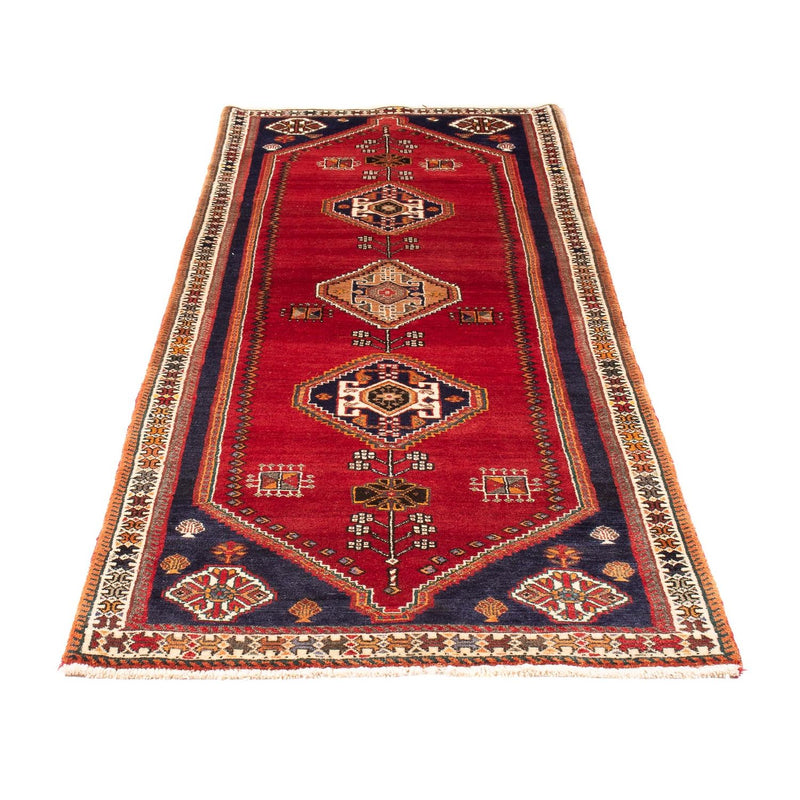 Alfombra de pasillo Alfombra Gabbeh - Persa Kashkuli - 234 x 82 cm - rojo