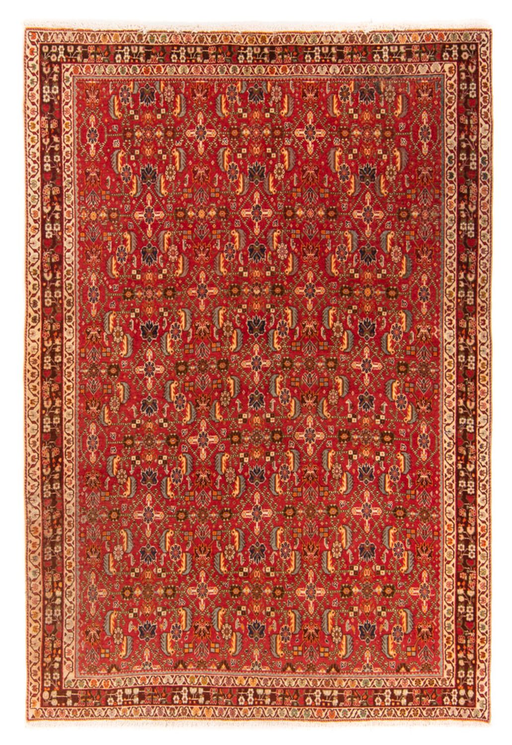 Alfombra Gabbeh - Persa Kashkuli - 192 x 130 cm - rojo