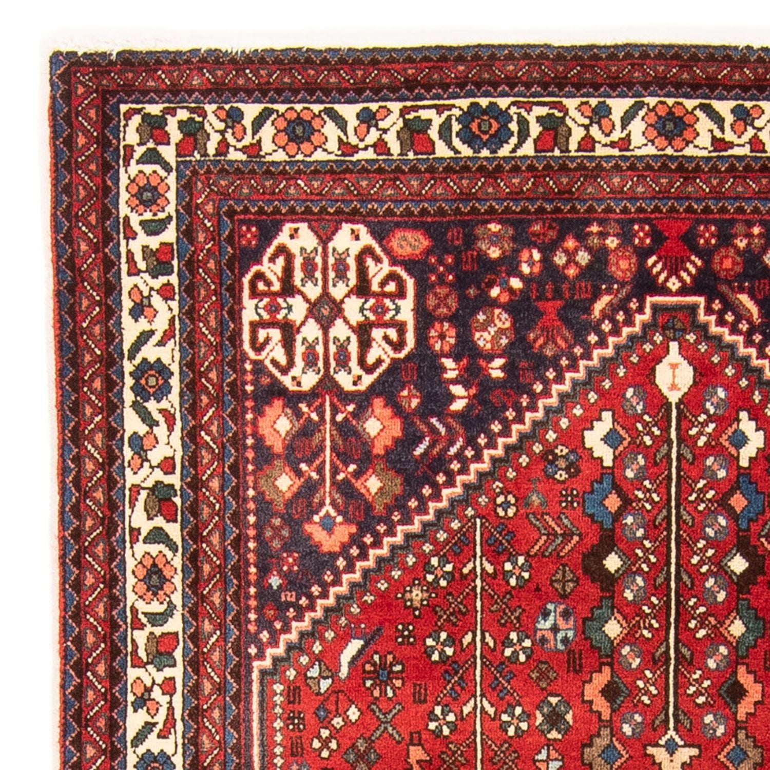 Alfombra persa - Nómada - 155 x 108 cm - rojo