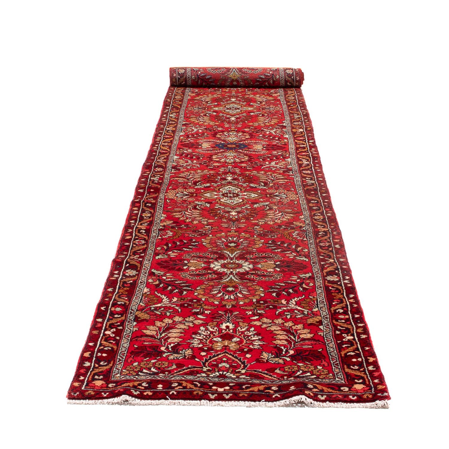 Alfombra de pasillo Alfombra persa - Clásica - 454 x 80 cm - rojo