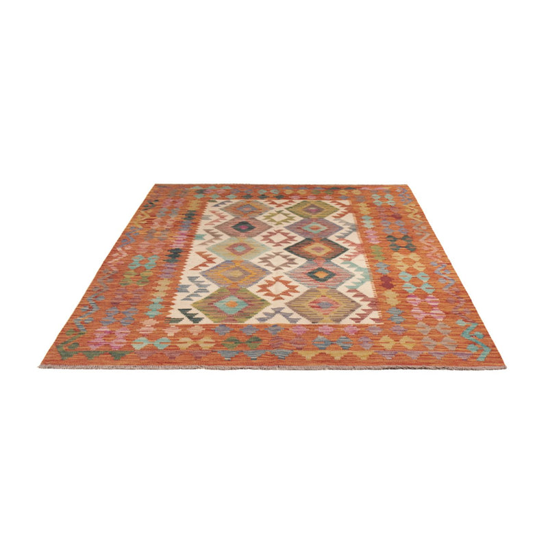 Alfombra Kelim - Splash - 198 x 149 cm - multicolor