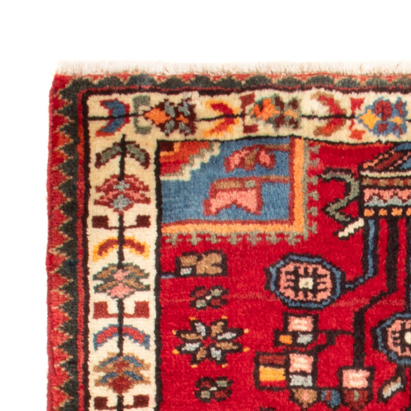 Alfombra persa - Nómada - 88 x 54 cm - rojo