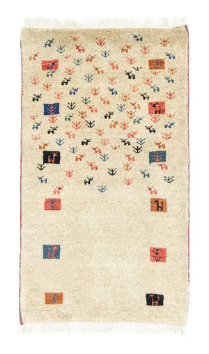 Alfombra Gabbeh - Persa - 128 x 73 cm - beige