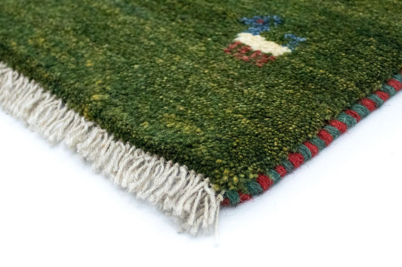 Alfombra persa - Nómada - 120 x 80 cm - verde