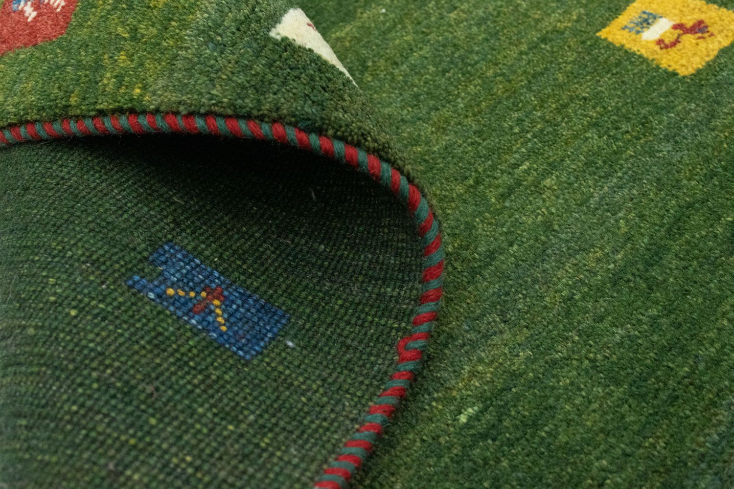 Alfombra persa - Nómada - 120 x 80 cm - verde