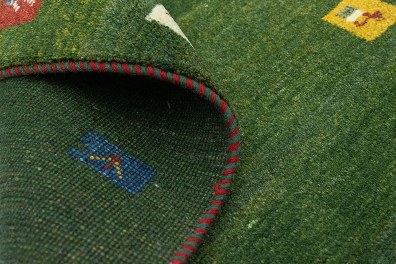 Alfombra persa - Nómada - 120 x 80 cm - verde