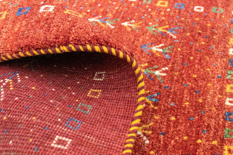 Alfombra persa - Nómada - 125 x 80 cm - naranja