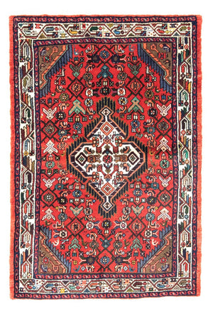 Alfombra persa - Nómada - 122 x 85 cm - rojo