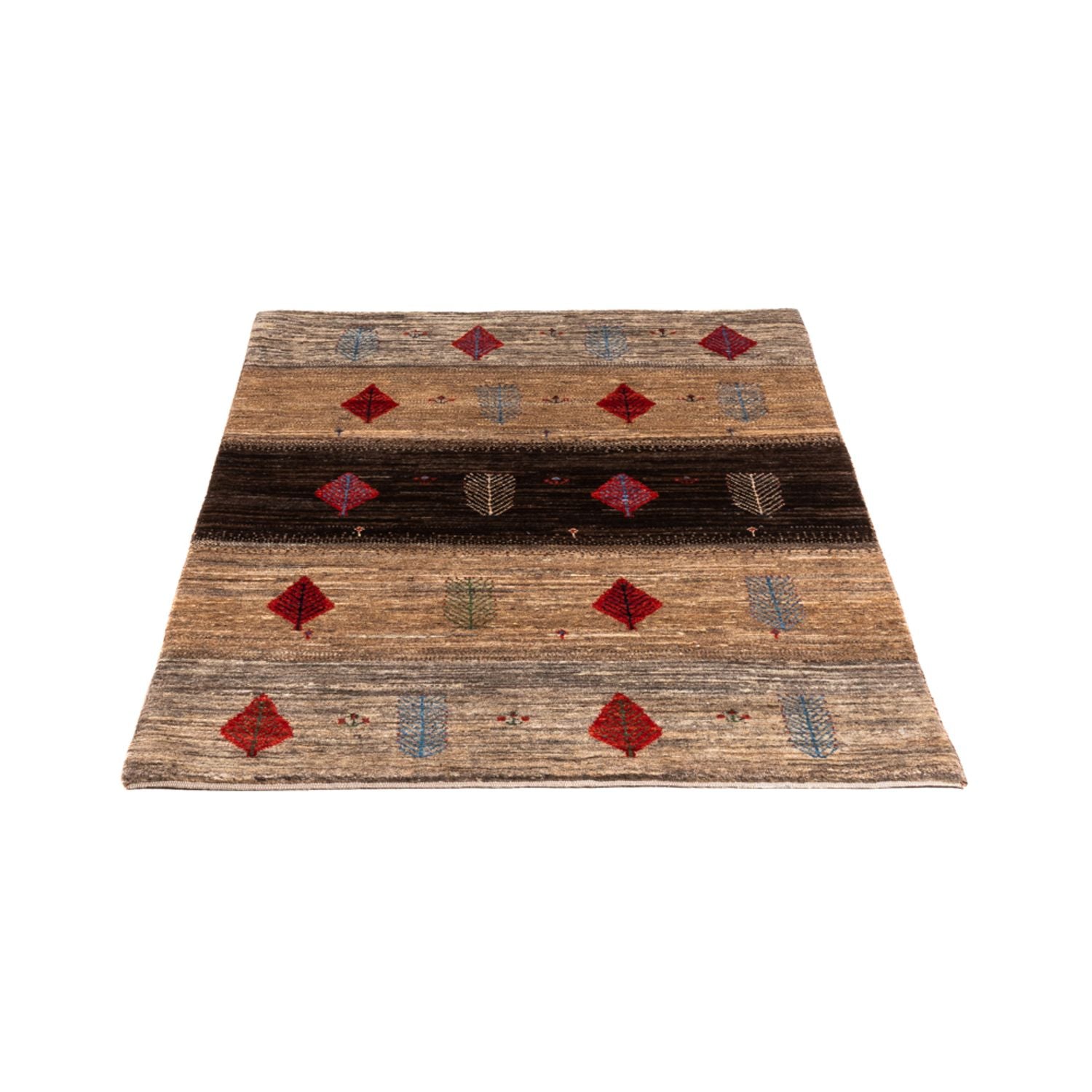 Alfombra Gabbeh - Loribaft Persa - Real - 131 x 88 cm - multicolor