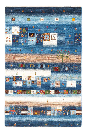 Alfombra Gabbeh - Loribaft Persa - Real - 154 x 103 cm - multicolor